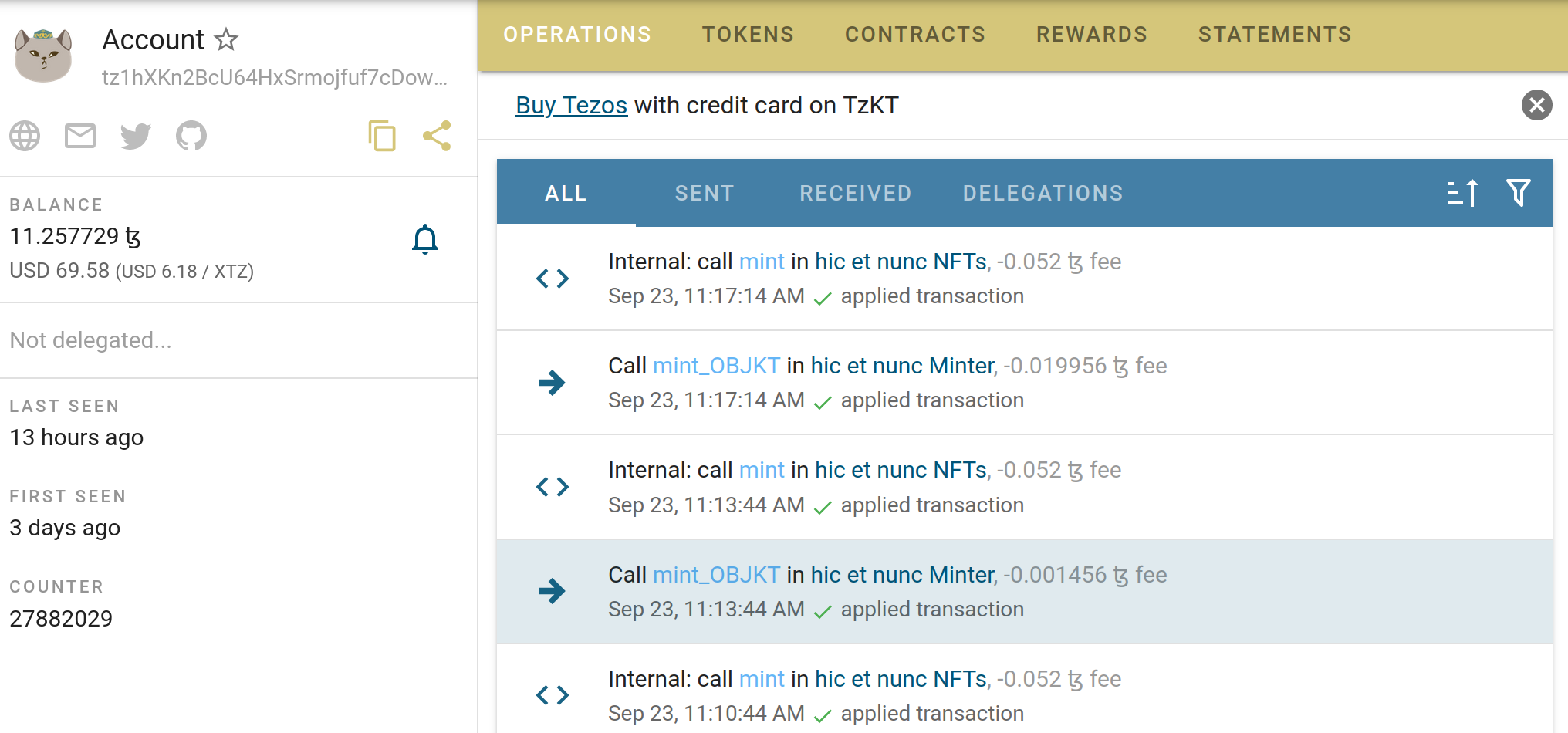 How to Mint your NFT on Hic Et Nunc 