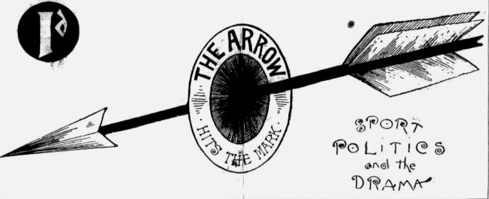 Screenshot from an old news paper. Text reads &#039;The Arrow hits the mark'