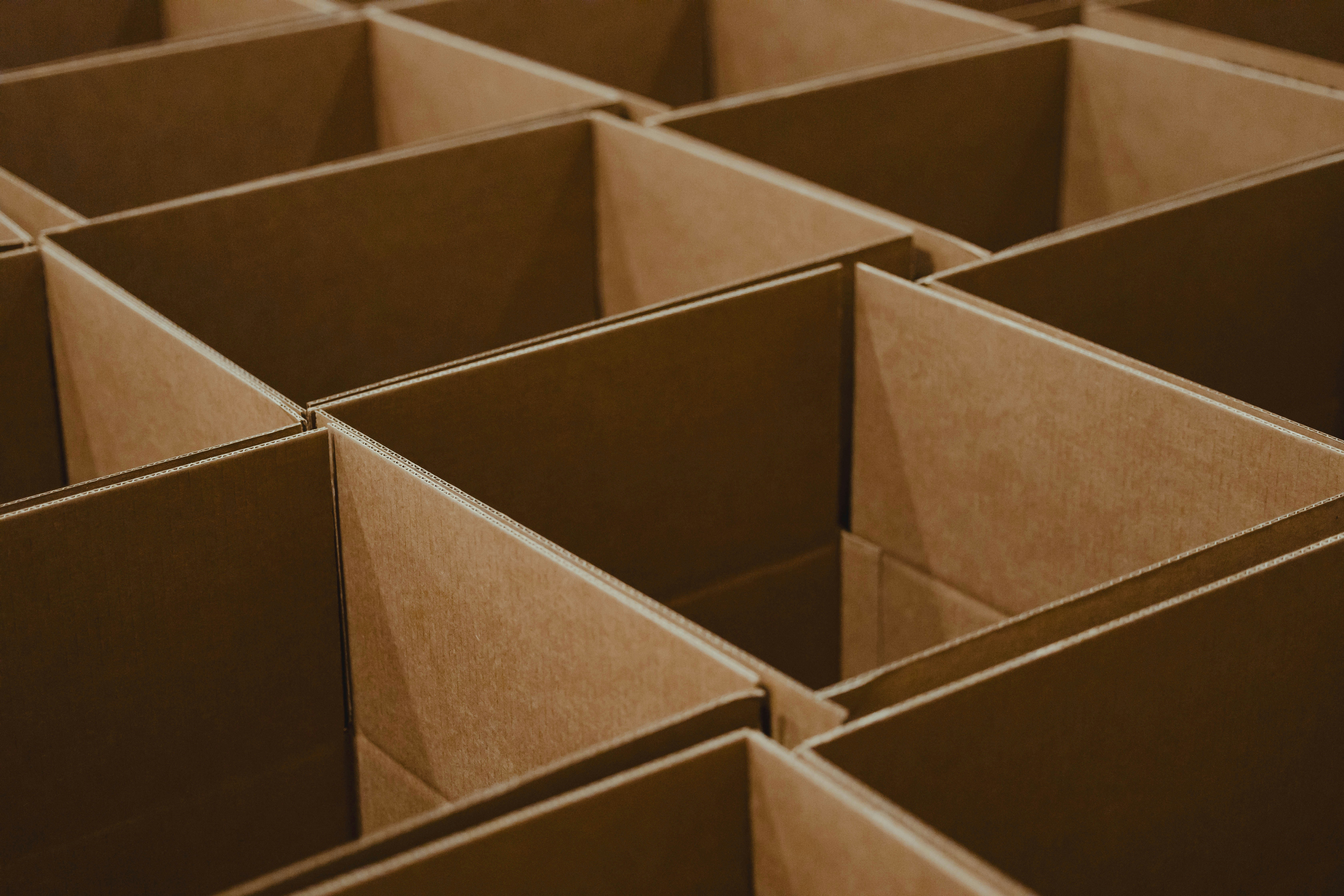 Boxes. Lots of boxes.