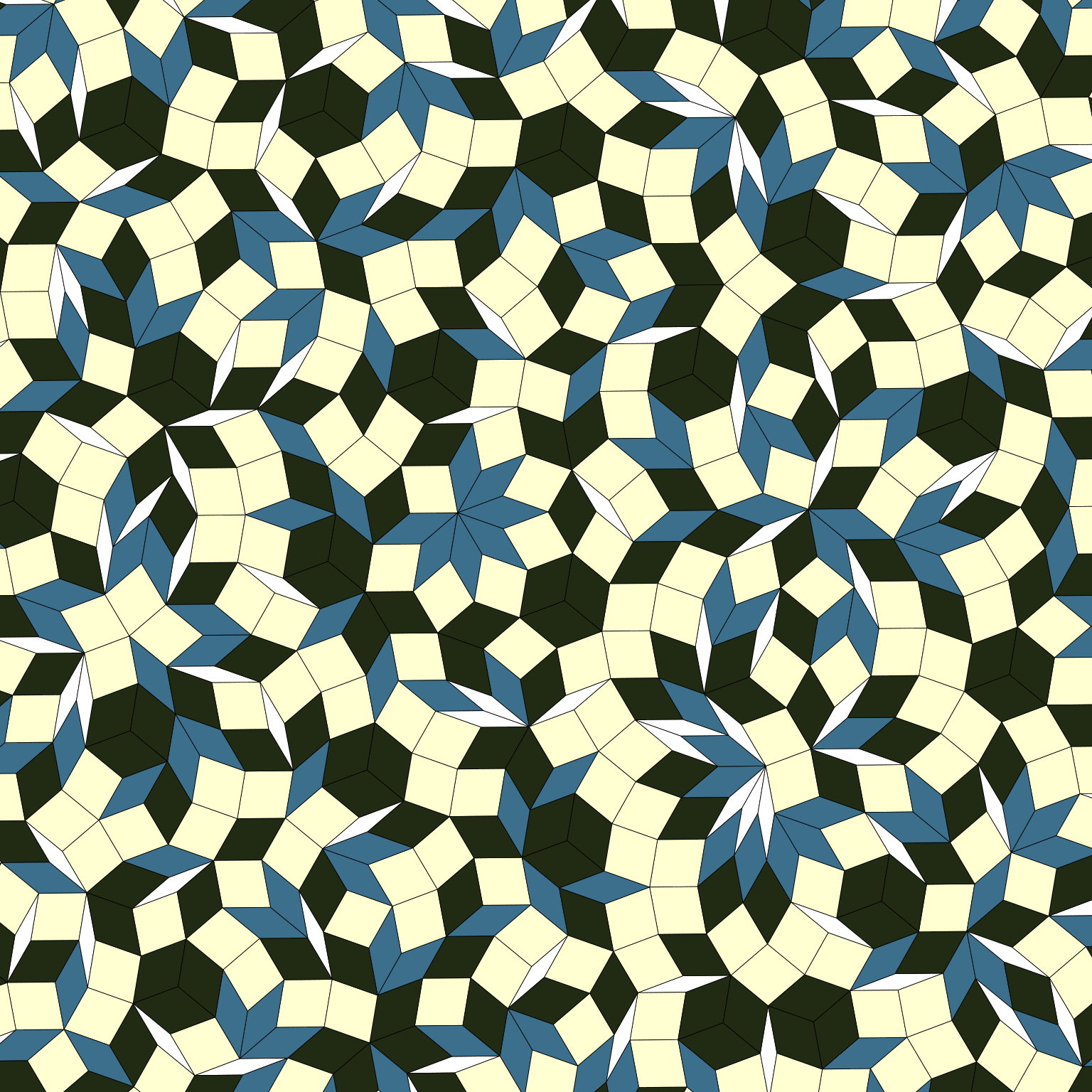 A de Bruijn tiling